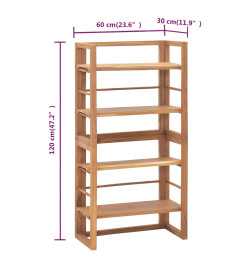 Unité d'étagères 60x30x120 cm Bois de teck solide