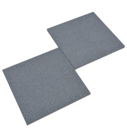 Carreaux de protection antichoc 18pcs Caoutchouc 50x50x3cm Gris