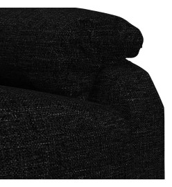 Fauteuil inclinable Noir Tissu