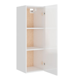 Ensemble de meubles TV 4 pcs Blanc brillant Bois d'ingénierie