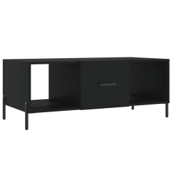 Table basse noir 102x50x40 cm bois d'ingénierie