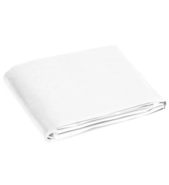 Bâche 180 g/m² 6x6 m Blanc PEHD