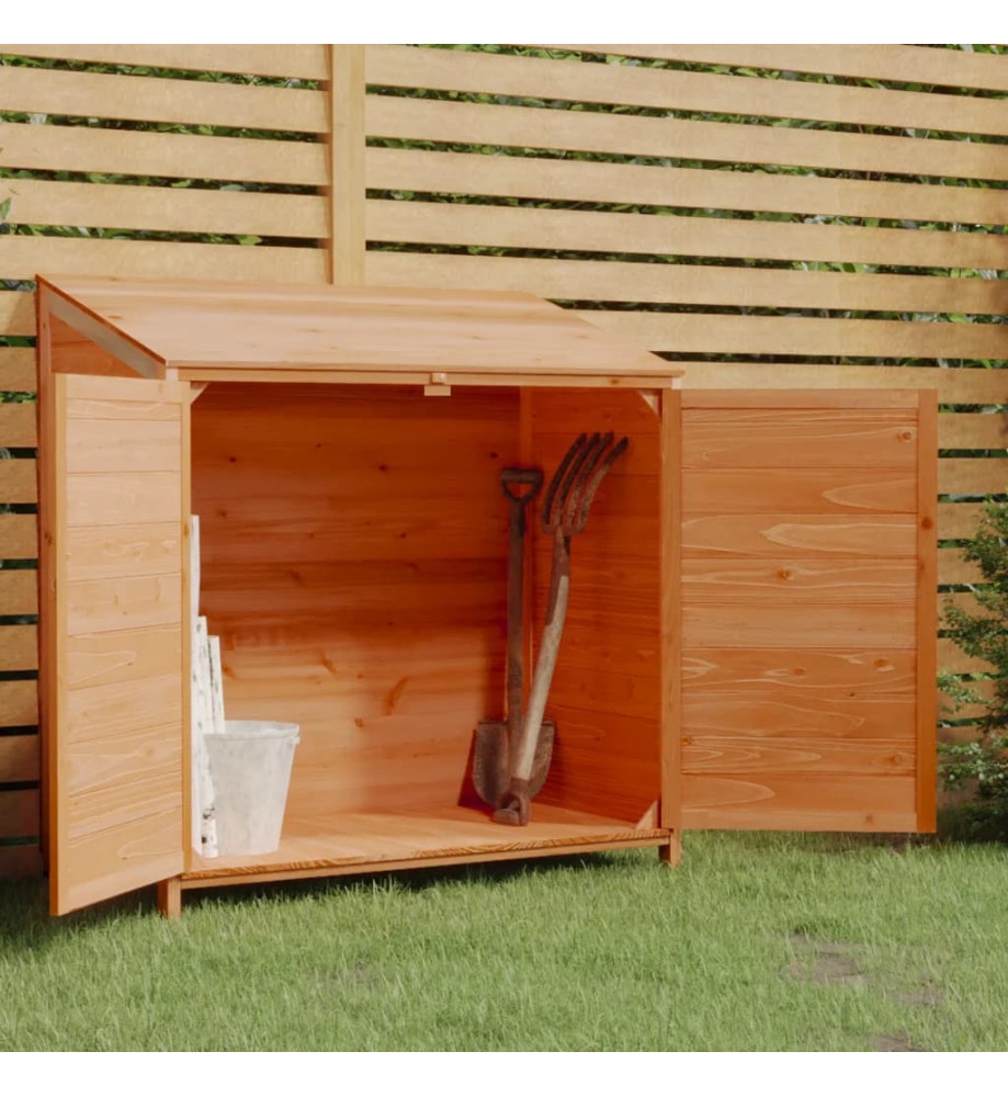 Remise de jardin Marron 102x52x112 cm Bois de sapin solide