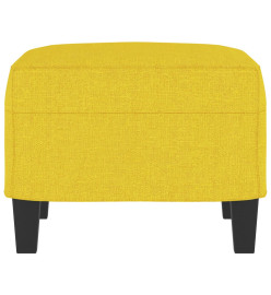 Repose-pied Jaune clair 60x50x41 cm Tissu