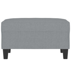 Repose-pied Gris clair 70x55x41 cm Tissu