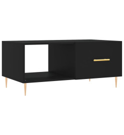 Table basse noir 90x50x40 cm bois d'ingénierie