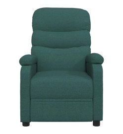 Fauteuil de massage Vert foncé Tissu