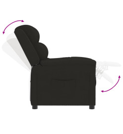 Fauteuil inclinable noir velours