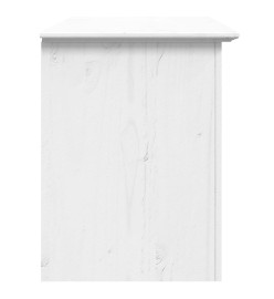 Meuble TV avec 2 tiroirs BODO blanc 91x43x56 cm bois massif pin