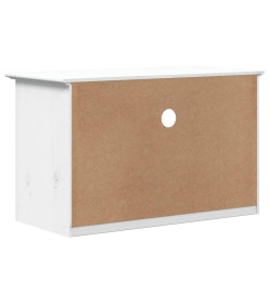 Meuble TV avec 2 tiroirs BODO blanc 91x43x56 cm bois massif pin