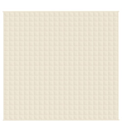 Couverture lestée Crème clair 220x230 cm 15 kg Tissu