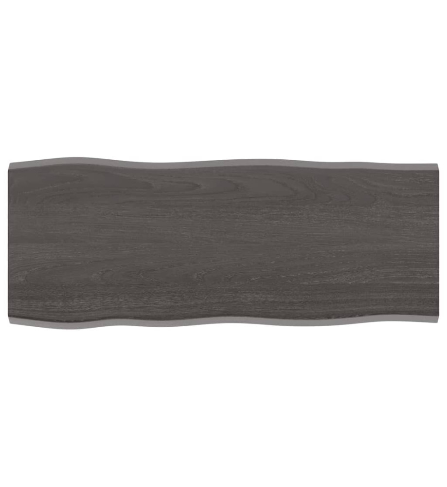 Dessus de table bois chêne massif traité bordure assortie