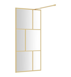 Paroi de douche avec verre ESG transparent doré 80x195 cm