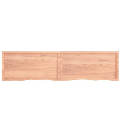 Comptoir de salle de bain marron clair 200x50x6 cm bois traité