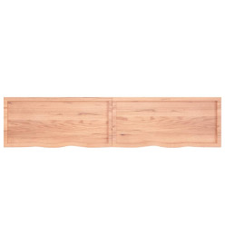 Comptoir de salle de bain marron clair 220x50x4 cm bois traité