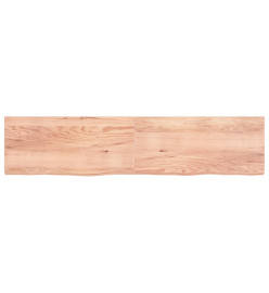 Dessus de table marron clair 220x50x6 cm bois chêne traité