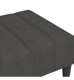 Repose-pied Gris foncé 78x56x32 cm Tissu