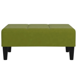 Repose-pied Vert clair 78x56x32 cm Velours