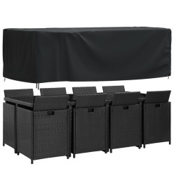 Housse de salon de jardin noir 229x113x73 cm imperméable 420D