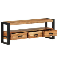 Meuble TV 120x30x45 cm bois d'acacia massif