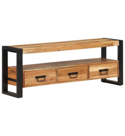 Meuble TV 120x30x45 cm bois d'acacia massif