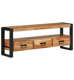 Meuble TV 120x30x45 cm bois d'acacia massif