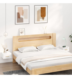 Tables de chevet murales 2 pcs blanc 35x35x20 cm