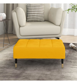 Repose-pied Jaune 78x56x32 cm Velours