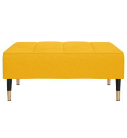 Repose-pied Jaune 78x56x32 cm Velours