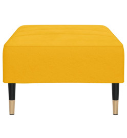 Repose-pied Jaune 78x56x32 cm Velours