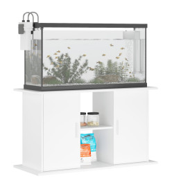 Support pour aquarium blanc 101x41x58 cm bois d'ingénierie