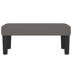 Banc Gris 70x30x30 cm Similicuir