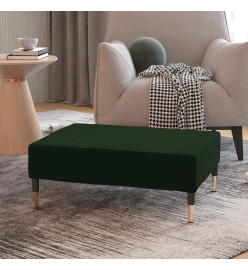 Repose-pied Vert foncé 78x56x32 cm Velours