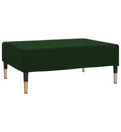 Repose-pied Vert foncé 78x56x32 cm Velours