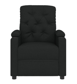 Fauteuil inclinable électrique Noir Tissu