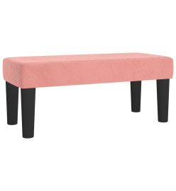 Banc Rose 70x30x30 cm Velours