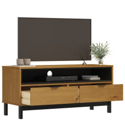 Meuble TV FLAM 110x40x50 cm bois massif de pin