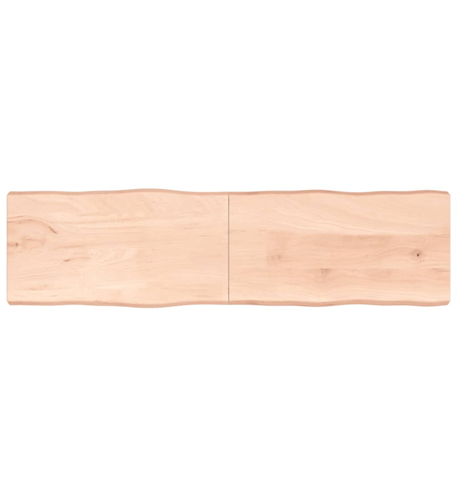 Dessus de table bois chêne massif non traité bordure assortie