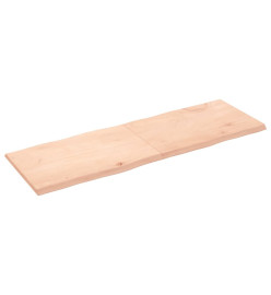 Dessus de table bois chêne massif non traité bordure assortie