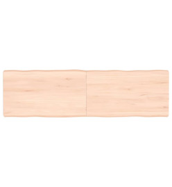 Dessus de table bois chêne massif non traité bordure assortie