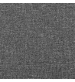 Tête de lit avec oreilles Gris foncé 183x23x118/128 cm Tissu