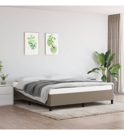 Cadre de lit Taupe 160x200 cm Tissu