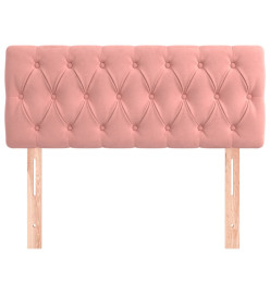 Tête de lit Rose 90x7x78/88 cm Velours