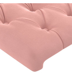 Tête de lit Rose 90x7x78/88 cm Velours