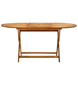 Table de jardin pliable 160x85x75 cm Bois d'acacia massif