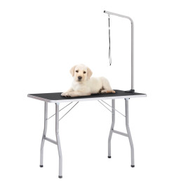 Table de toilettage réglable pour chiens avec 1 boucle