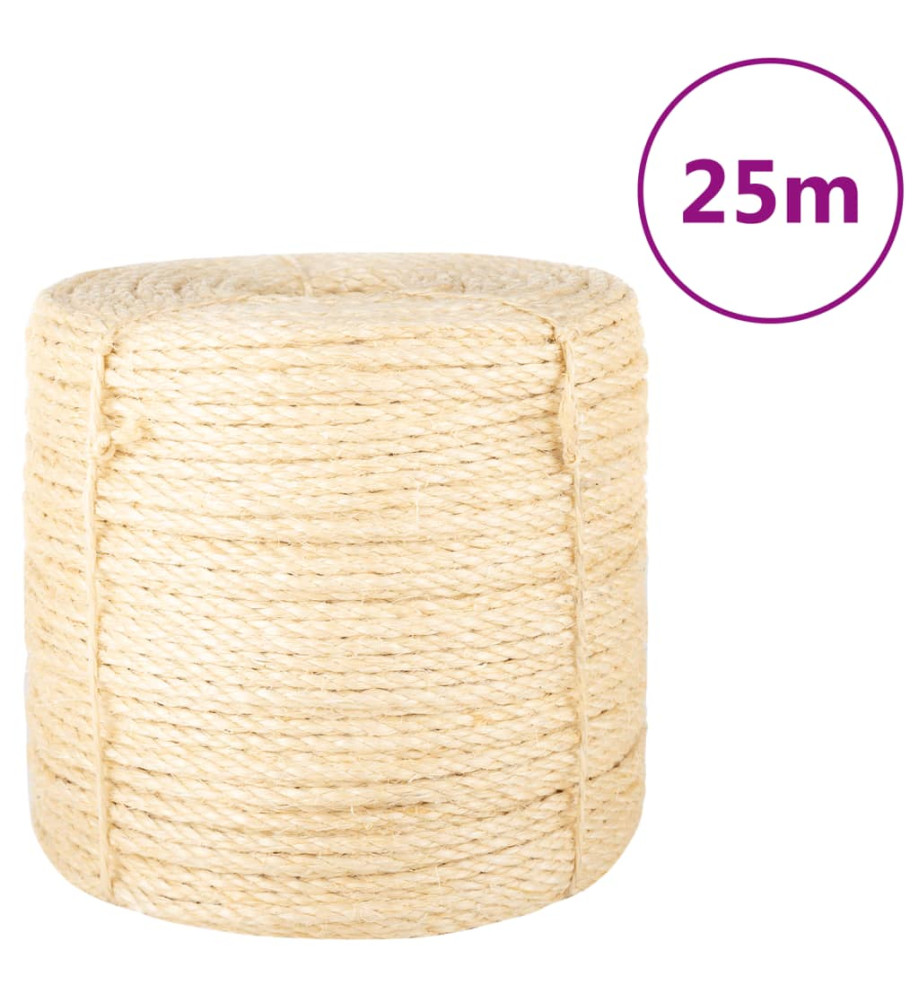 Corde 100 % sisal 6 mm 25 m