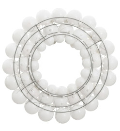 Couronne de Noël blanc 45 cm polystyrène