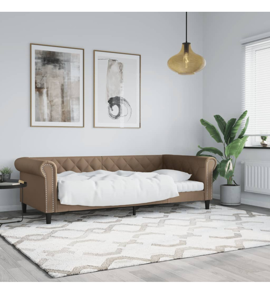 Lit de jour cappuccino 80x200 cm similicuir Lit de jour cappuccino 80x200 cm similicuir