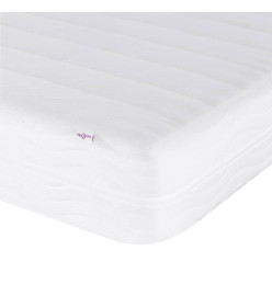 Lit de jour avec matelas crème 90x200 cm tissu